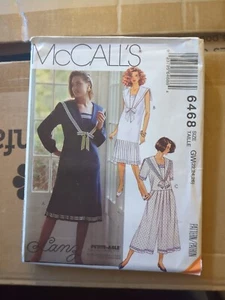 McCall's 6468 split skirt misses DRESS sewing pattern 22-24-26 Uncut - Vtg 90's - Picture 1 of 1
