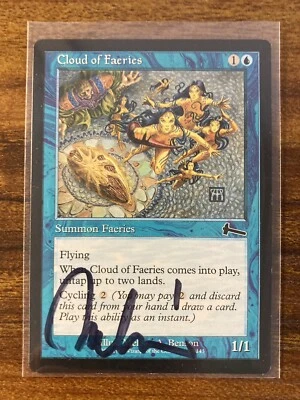 MTG🧚Artist Signed CLOUD OF FAERIES🧚Urza’s Legacy NM/MINT 1999 M. A. Benson Art - Image 1 of 4