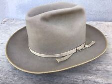 Vintage Fedora Hat CHAMP 1940’s Taupe Stratoliner Open Road Style Beaver 7 1/4
