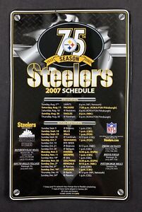 Pittsburgh Steelers 75th Season Anniversary 2007 NFL Magnetic Schedule
