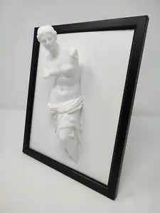 Framed Venus de Milo sculpture, statue 10''x8'', 25cmx20cm - Picture 1 of 8