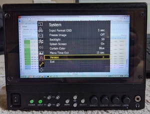Marshall V-LCD70MD-3G HDMI /SDI 7" Field Monitor with MD-3GE Input Module - Picture 1 of 12