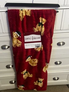 Coperta Natalizia Orsacchiotto 50 X 70 Nuova! - Foto 1 di 5