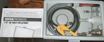 Kit de micro amoladora neumática central 60244 Air 1/8" en estuche ¡NUEVO! Foto 1 de 4