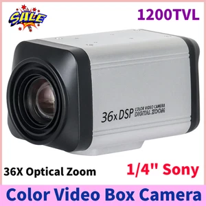 1/4" Sony 1200TVL 36X Optical Zoom Auto Focus CCTV DSP Color Video Box Camera - Picture 1 of 10