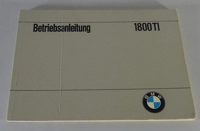 Manual de instrucciones/manual BMW 1800 Ti nueva clase con 110 HP a partir del 12/1965 Foto 1 de 4