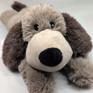 Warmies Cozy Plush Brown Dog Laying Large Therapy Microwave Heatable Toy NWT - Picture 1 of 21