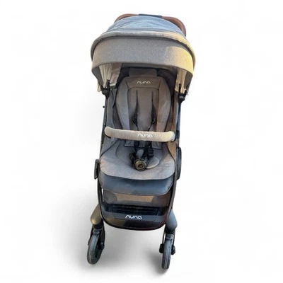 Cochecito Nuna Mixx Next gris granito con detalles de cuero equipo de bebé paseo suave Foto 1 de 4