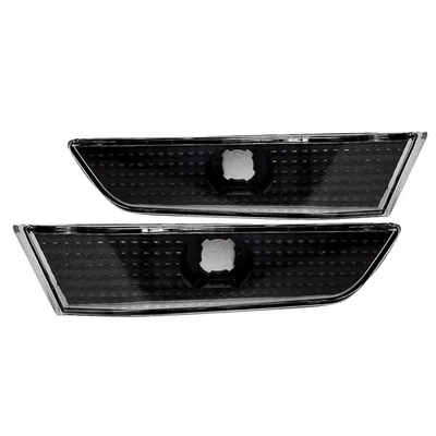 Fit 2003-2007 Infiniti G35 2Dr Side Marker Lights Lamps Black Corner Signal Pair - Image 1 of 4