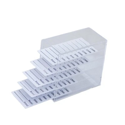 Caja de almacenamiento de pestañas organizadora de maquillaje de 5 capas para pestañas largas, cortas y medianas Foto 1 de 2