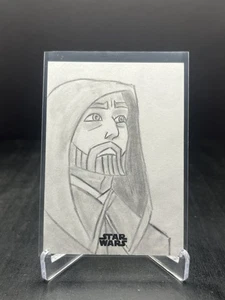 2024 Topps Masterwork Star Wars Obi-Wan Kenobi Brandon Klein Artist Sketch 1/1 - Picture 1 of 2