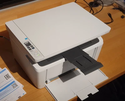 HP LaserJet Pro MFP M28w Printer +NEW TONER * ONLY 22 Pages +BOXED +Pristine - Image 1 of 4