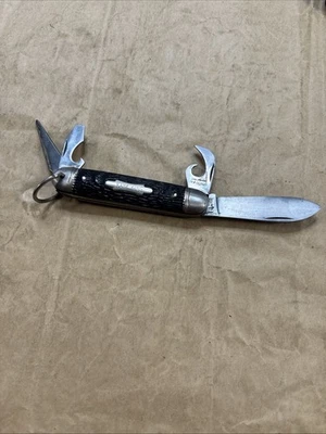 Vintage IMPERIAL Prov. Cuchillo de 4 hojas R.I. USA KAMP KING Foto 1 de 4