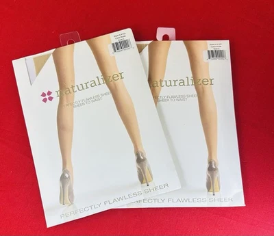 Naturalizer Perfectly Flawless Sheer Pantyhose Nude Size C Lot 2 N4123 - Image 1 of 4