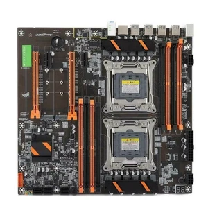 X99 Dual Socket Server Motherboard Mainboard FCLGA2011-3 For Intel E5-2680 V4 - Picture 1 of 9