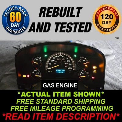 Chevy Express GMC Savana Gauge Cluster 2003-2007 Foto 1 de 4