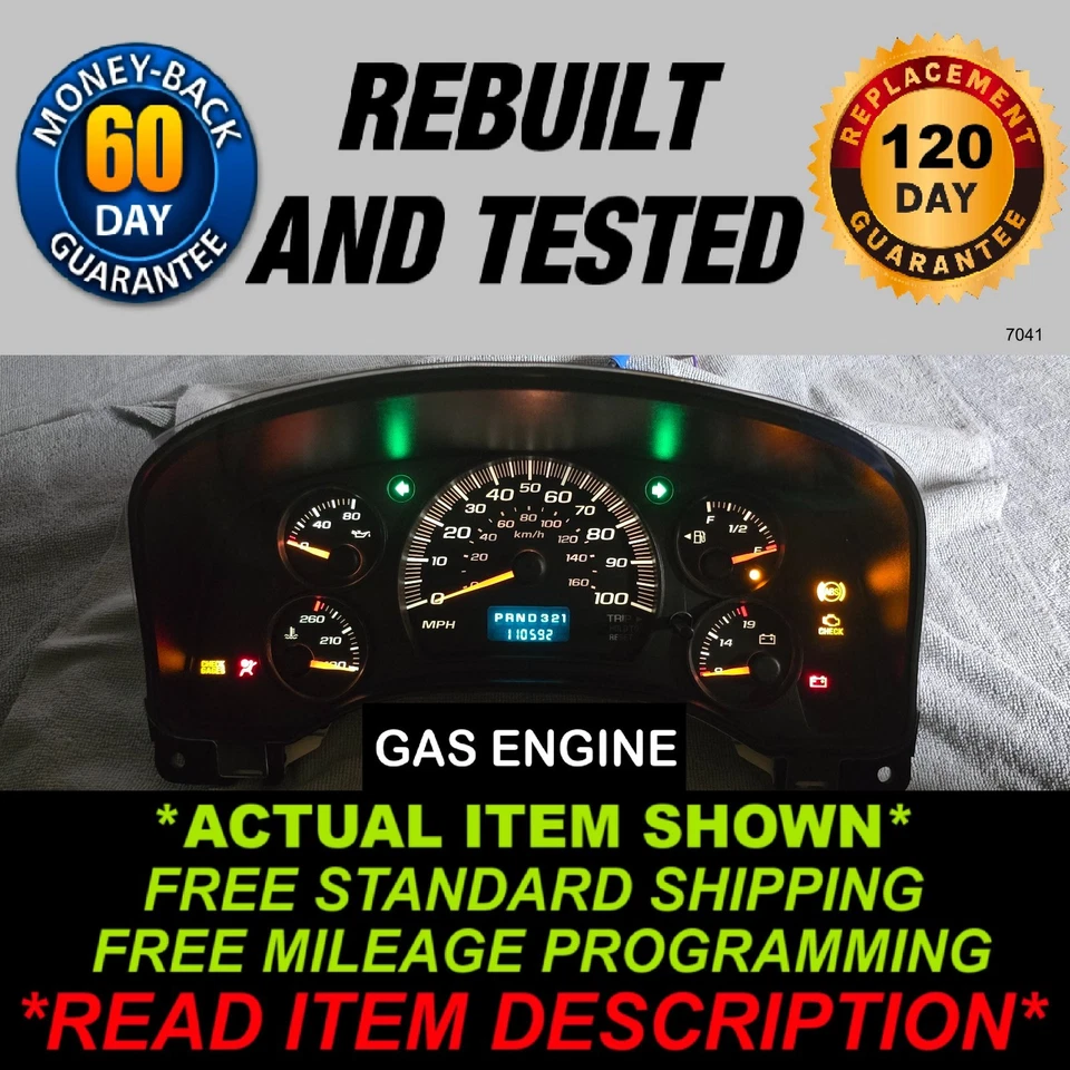 Chevy Express GMC Savana Gauge Cluster 2003-2007 Foto 1 de 4