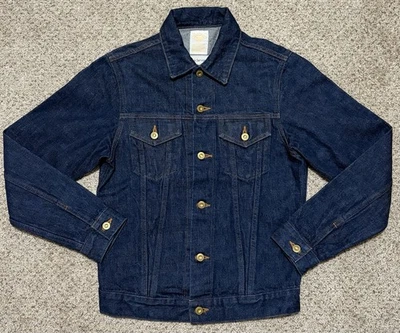 BEAMS Fire Service Japan Selvedge Dark Premium Kaihara Denim Size L Slim Fit - Image 1 of 4