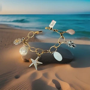 Brighton SUNSET COVE Charm Bracelet List $148 JF0062 NWT - Picture 1 of 4