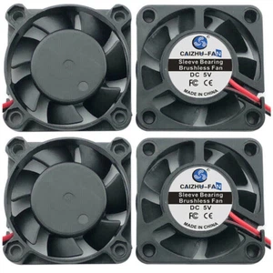 5V 12V 24V 3D Printer 2-Pin 2x 40mm Cooling Case Fan 4010 40x40x10mm Mini Silent - Picture 1 of 5