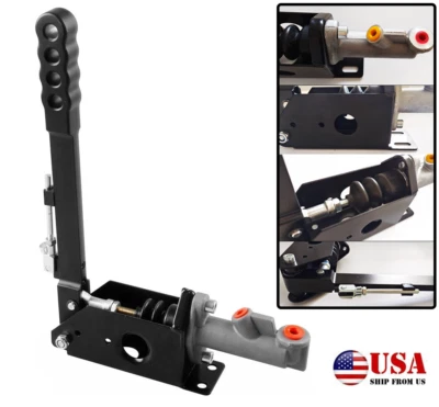 Freno de mano hidráulico freno eléctrico mango de palanca larga para pista de deriva freno de carreras de rally Foto 1 de 4