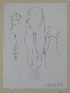 Thomas John Akademie Stuttgart obra temprana de estudios boceto figuras (257) - Imagen 1 de 4