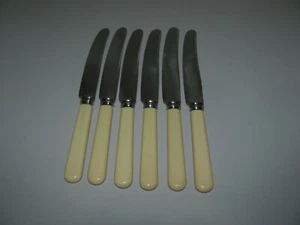 Vintage Leppington Cutlers LTD Sheffield Table Knives x 6 Good Condition Lot 2 - Picture 1 of 5