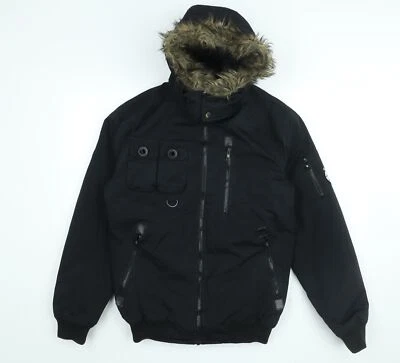 Abrigo Twisted Soul Hombre Negro Talla M Cremallera Foto 1 de 4