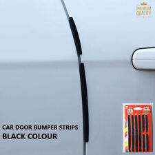 8Pcs Black Car Door Side Edge Bumper Guard Rubber Protector Anti Collision Strip