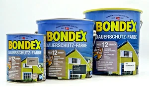 BONDEX Dauerschutz Farbe Deckfarbe Wetterschutz für Holz PVC Stahl Kunststoff - Bild 1 von 21