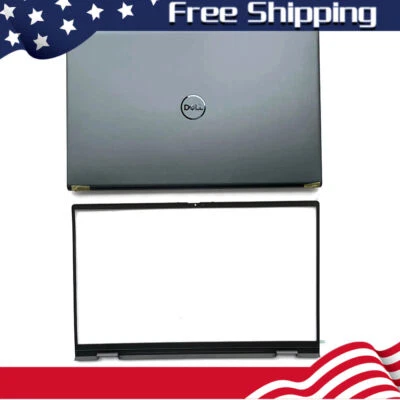 PCACCESSORY Blue For Dell Inspiron 15 Pro 5510 5515 Top Case Lid Back Cover & Bezel NK7D9 US