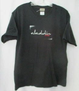 ALADDIN RESORT & CASINO LAS VEGAS BLACK COTTON T-SHIRT - SIZE L - Picture 1 of 5