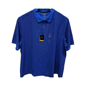 Club Room Estate Performance Size 3XB Striped Polo Shirt Moist Wick,Easy Care - Picture 1 of 6