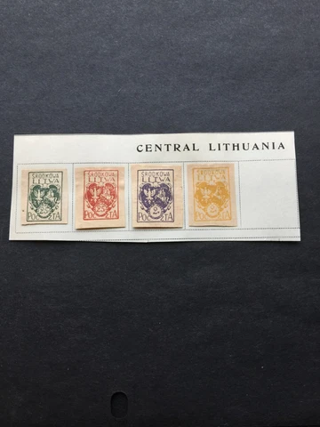Central Lithuania Stamp Lot Cover