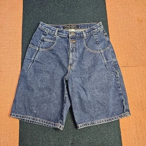 Guess Jeans Y2k Vintage Denim Carpenter Jean Shorts 30 Pockets Blue Jorts V1b - Picture 1 of 9