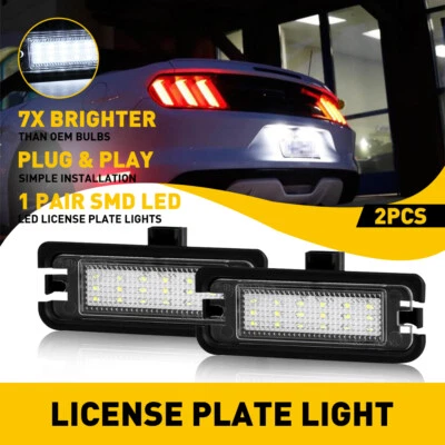 Para Ford Mustang GT350/GT350R/GT500 2015-2021 Shelby Placa LED Luz EE. UU. Foto 1 de 4