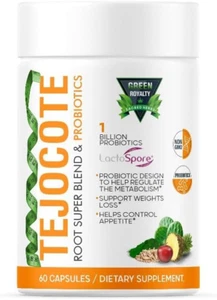 Tejo-cote Root Super Blend PROBIOTICS 60Cap Weight Loss 1BILLION 2 Month SUPLY - Picture 1 of 12