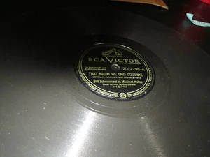 78RPM RCA Victor Bill Johnson - Night Said Goodbye / Sharkies' Boogie, sharp E- - Picture 1 of 7