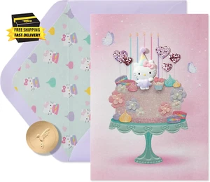 Hello Kitty Birthday Card (Sweet & Wonderful) ⭐️⭐️⭐️⭐️⭐️ - Picture 1 of 5