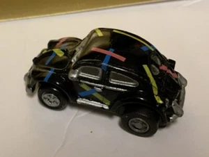 Micro Machines Snap Back Volkswagen VW Beetle Bug, Black, Pull Back Motor - Picture 1 of 9