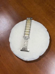 Sale..Rare Vintage Deltah Filigree Pearls Art Deco Ladies Watch Bracelet Band - Picture 1 of 5