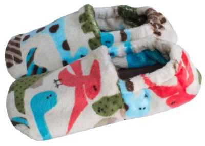Zapatillas de casa resistentes al deslizamiento para niños pequeños y pequeños - Dinosaurios Foto 1 de 4