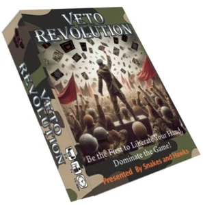 New VETO Revolution Card Game, Fun Family Card Game for 2-4 Players, Camo Art - Picture 1 of 3