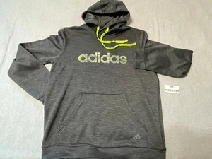 ADIDAS Men's GRAY Long Sleeve Pullover Hoodie  SIZE M - MEDIUM - Picture 1 of 13