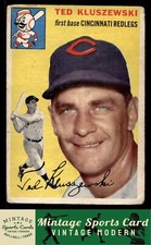 1954 Topps - Ted Kluszewski - #7  Cincinnati Reds FR/FR+