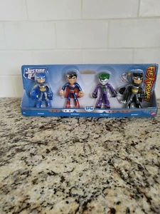 DC JUSTICE LEAGUE FLEXTREME BENDABLE FIGURES BATMAN SUPERMAN Joker 4PACK - Picture 1 of 6