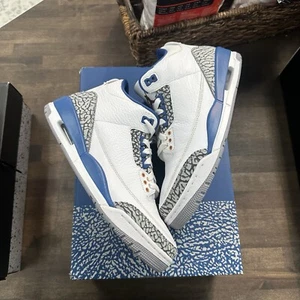 Size 8 - Jordan 3 Retro Mid Washington Wizards (USED) - Picture 1 of 5