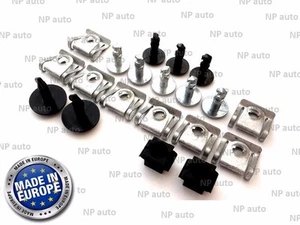 NEW UNDER ENGINE COVER GEARBOX WHEEL ARCH CLIPS CLAMPS AUDI A4 B6/B7 FULL SET - Picture 1 of 11