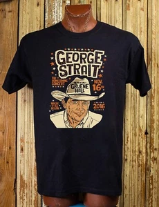 George Straight Gruene Hall TX 2016 Cotton T -Shirt XL - Picture 1 of 4