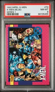 1992 92 Impel Marvel X-Men Toy Biz Promo Card #72 PSA 8 - Pop 1 - Highest Card - Picture 1 of 5